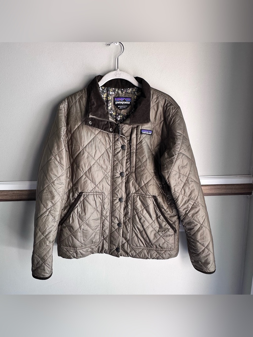 Patagonia Back Pasture Quilted Nanopuff Jacket Sage Khaki 26585